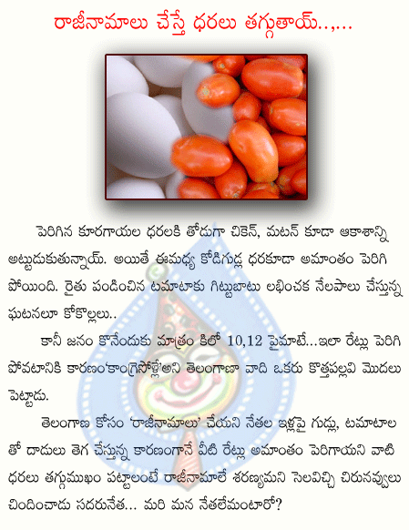 tomotaa... telangana,egges,congress  tomotaa... telangana, egges, congress